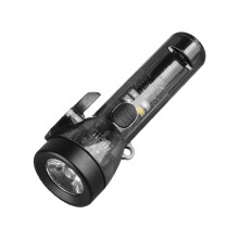 Multifunctional Portable 200 Lumen Rechargeable Keychain LED Flashlight(Black)