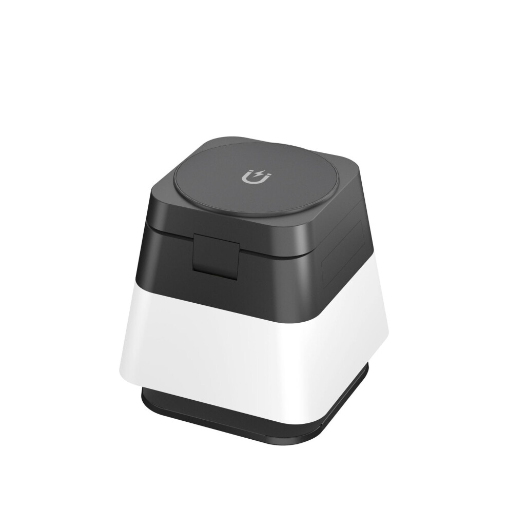 Chronus Charging Station With Magnetic Charger Holder And Rgb Night 15W Fast Charging, 360 Rotatable Base For Iphone, Iwatch, Airpods(Gray) Light/Gray 6976918018038