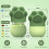 Rouleau de visage de glace brosse de nettoyage du visage (vert) 3