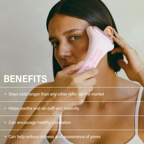 Face Ice Roller Outil de soin de la peau pour (rose) 1