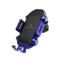 Wireless Car Charger Fast Charging Phone Holder Dashboard Windshield Phone Charger for Samsung Galaxy S24 Ultra / S24 Plus / S24 /S23 FE(Blue)