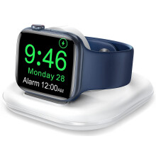 Watch Charger for Apple Watch, Foldable iWatch Charger Stand, Portable Magnetic Wireless Charging Dock, for iWatch Series Ultra 7 SE 6 5 4 3 2(white)