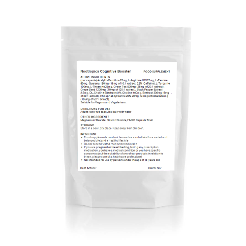 Brain Booster - 60 Capsules - Memory Concentration Nootropics & Focus 1