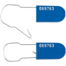 Partners Brand SE1023BL Blue Wire Padlock Seals
