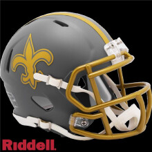 Riddell 9585563151 Mini Speed Style Slate Alternate Orleans Saints Helmet Riddell Replica