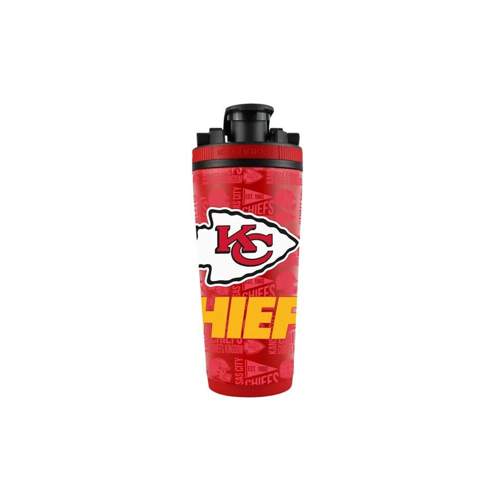 Wraft Fanatics 1094312487 26 oz Stainless Steel Kansas City Chiefs Ice Shaker-image-OPC-PFDXNVJ-NEW