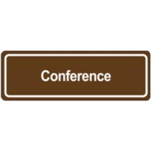 Partners Brand SN501 Conference Door Sign, Brown