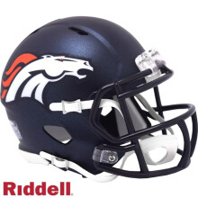 R plica del casco Riddell Mini Speed de los Denver Broncos (2024)