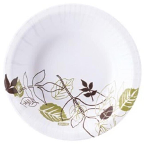 Dixie DIX340 12 oz Heavyweight White Paper Bowls