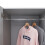 Timber Art Design UK Essentials Grey 2 Door Wardrobe Spacious Bedroom Storage Unit 9