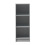 Timber Art Design UK Essentials Light Grey Medium Narrow Bookcase Stylish Shelving Unit 2