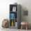 Timber Art Design UK Essentials Light Grey Medium Narrow Bookcase Stylish Shelving Unit 1