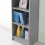 Timber Art Design UK Essentials Light Grey Medium Narrow Bookcase Stylish Shelving Unit 3