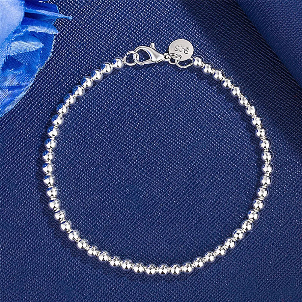 (H198) 925 Sterling Silver Exquisite Solid Chain Bracelet Fashion Charm Women Men