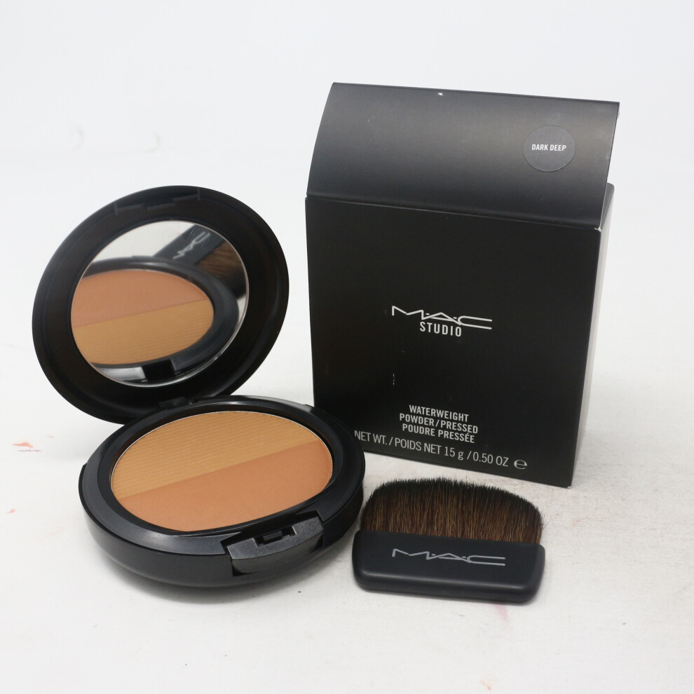 (Dark Deep) Mac Waterweight Powder/Pressed  0.5oz/15g New With Box