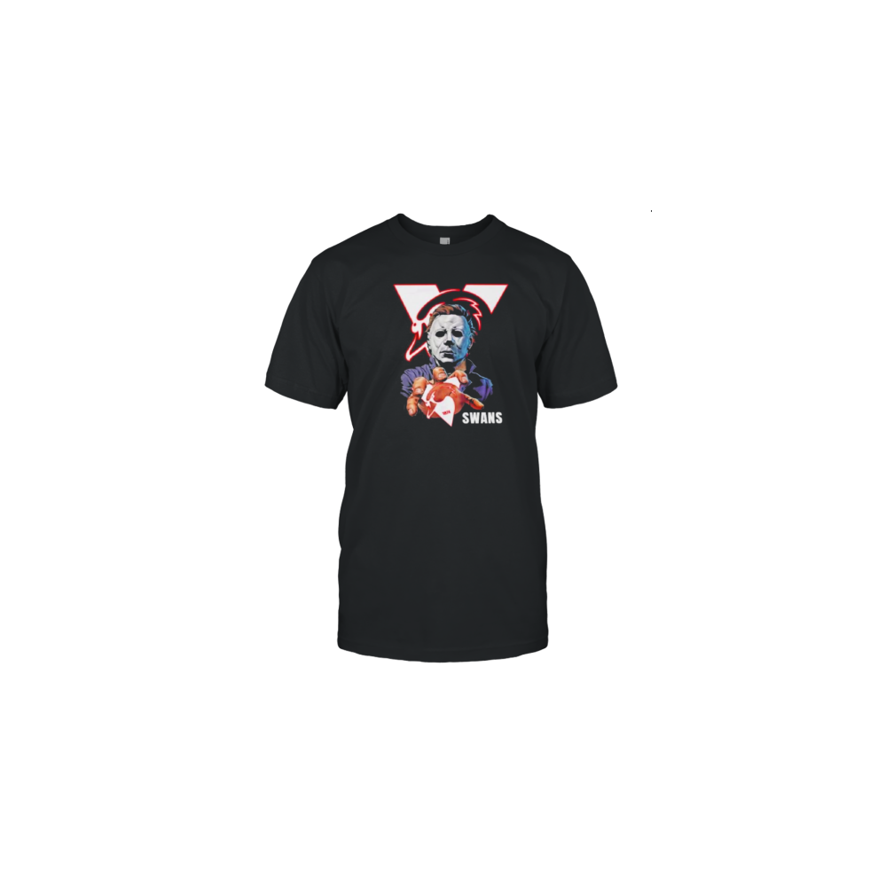 (M) Michael Myers Swans Logo T-Shirt