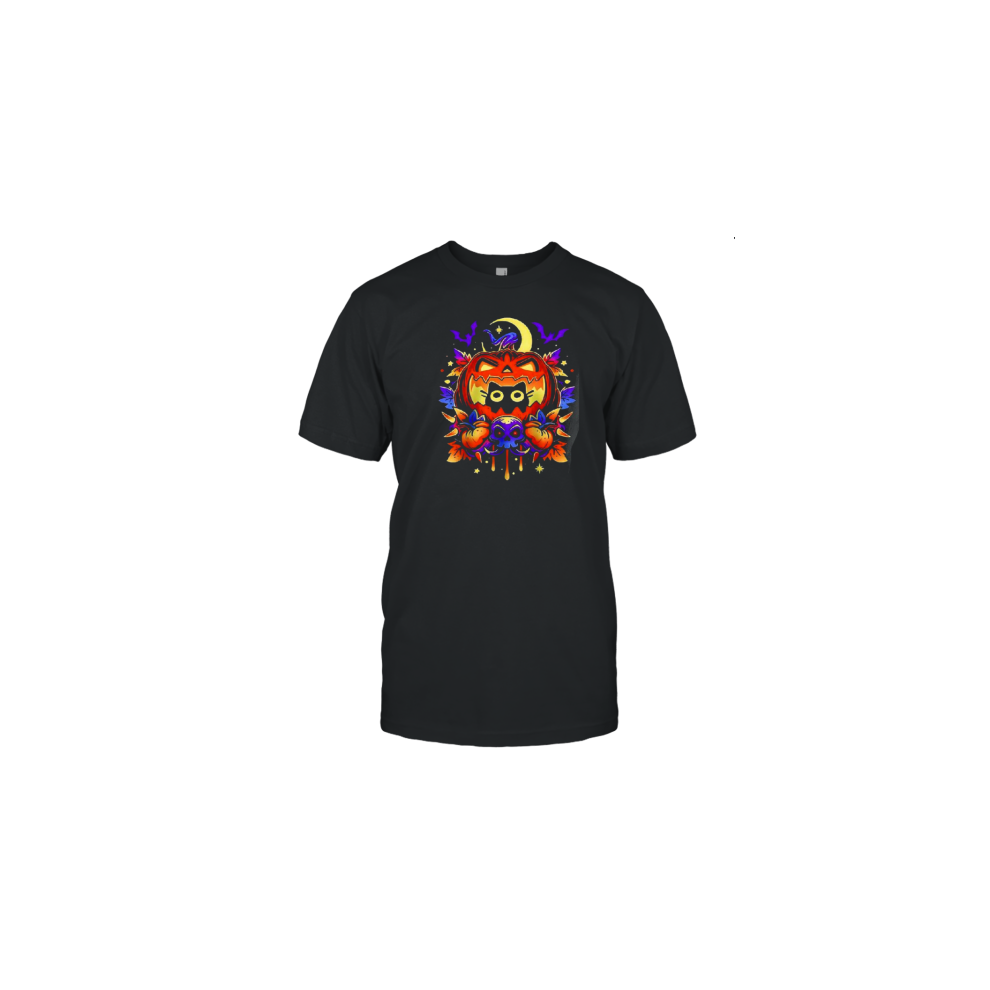 (XXXL) Halloween Cat Hideout T-Shirt