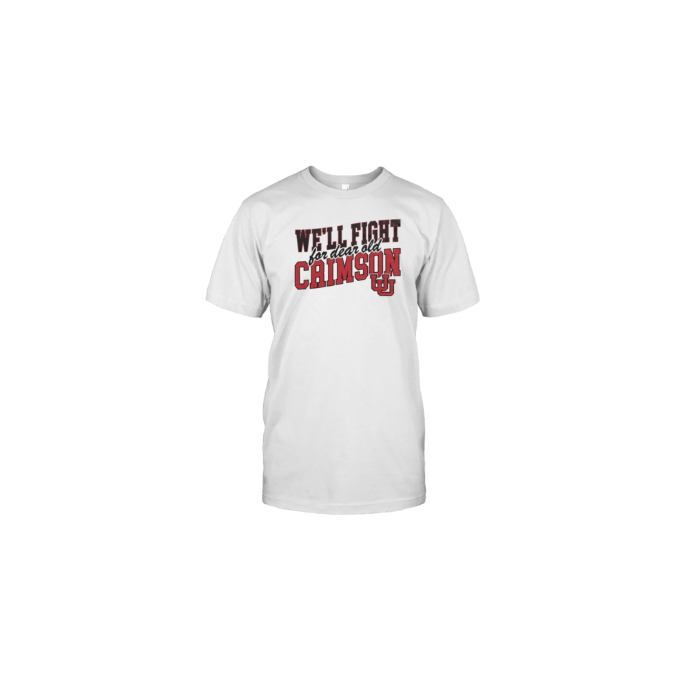 (XXL) Utah Utes We'Ll Fight For Dear Old Crimson T-Shirt