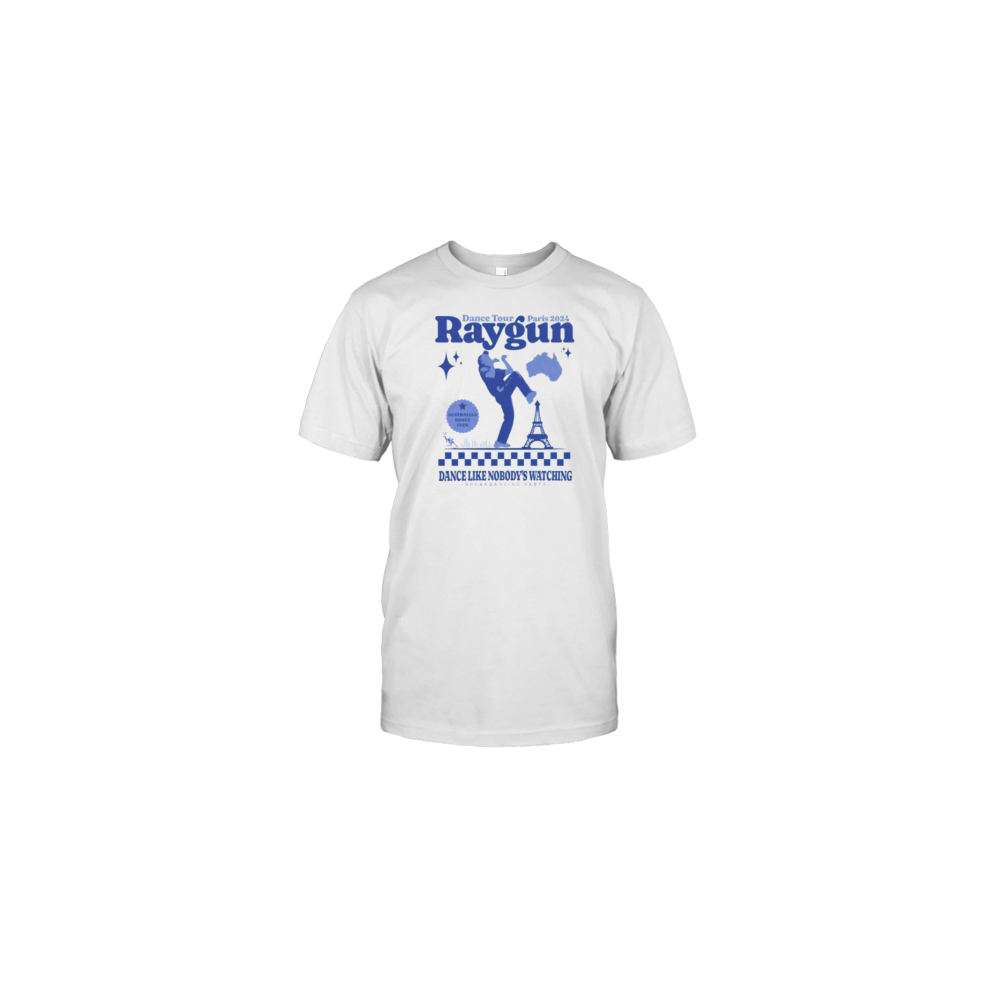 (M) Raygun Dance Like Nobody'S Watching Dance Tour Paris 2024 Breakdancing Party T-Shirt