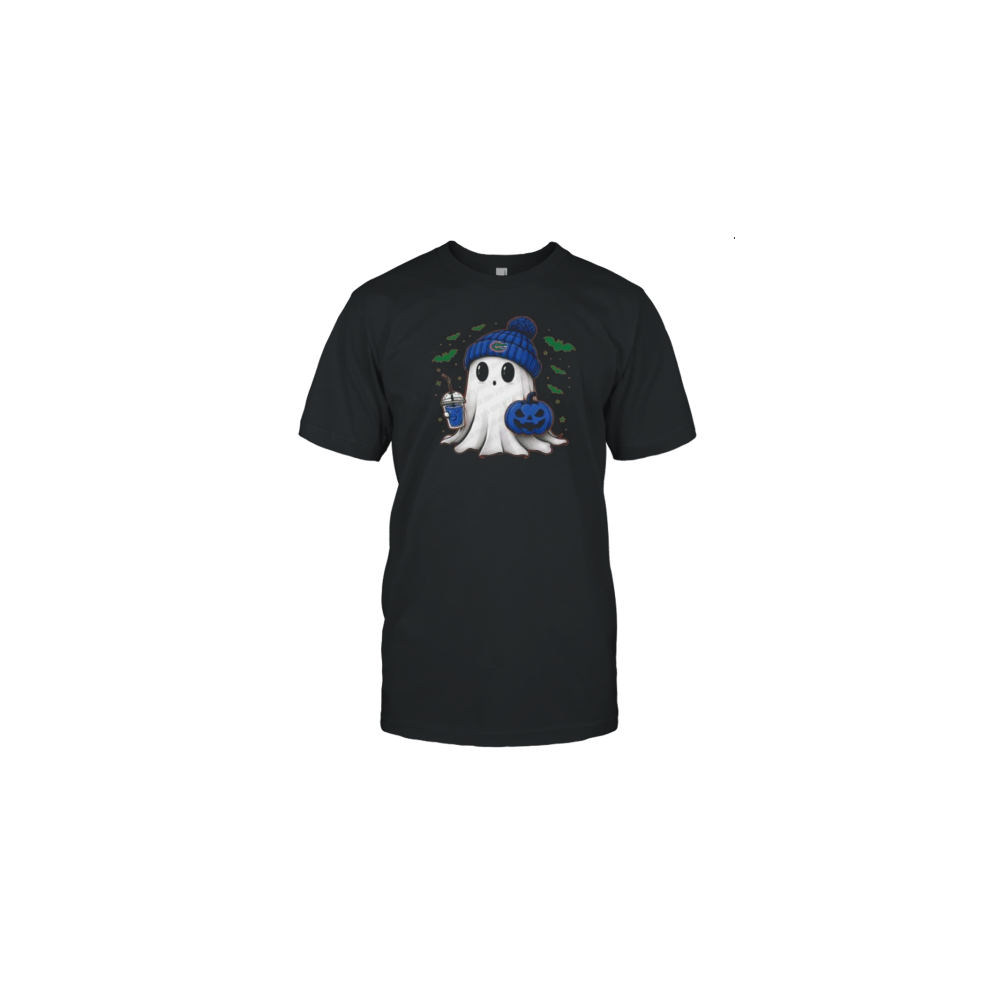 (M) Halloween Florida Gators Ncaa Football Fan Ghost With Pumpkin T-Shirt