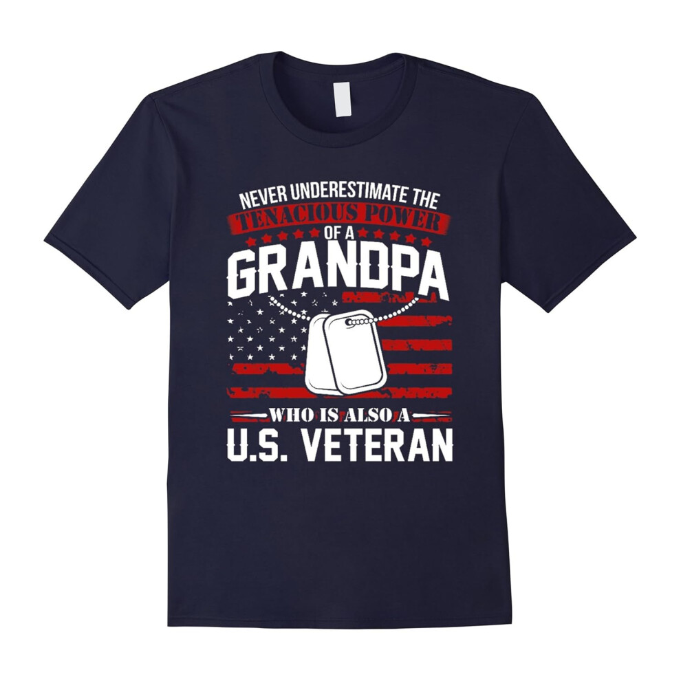 (XXXL) Grandpa U.S. Proud Veteran T-shirt, Fathers Day gift tee-Father's Day