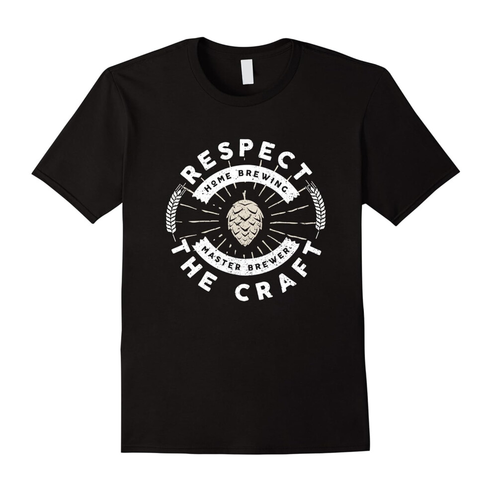 (XXL) Men's Respect The Craft Home Brew Beer T-Shirt-Father's Day