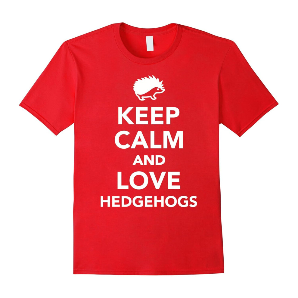 (XXL) Keep calm and love hedgehogs T-Shirt-Father's Day