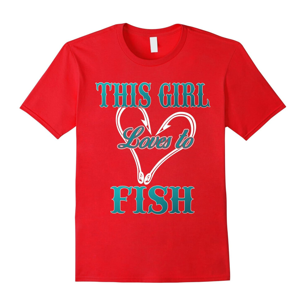 (XXL) This Girl Loves To Fish â Fishing T Shirts â Fishing Shirt-Father's Day