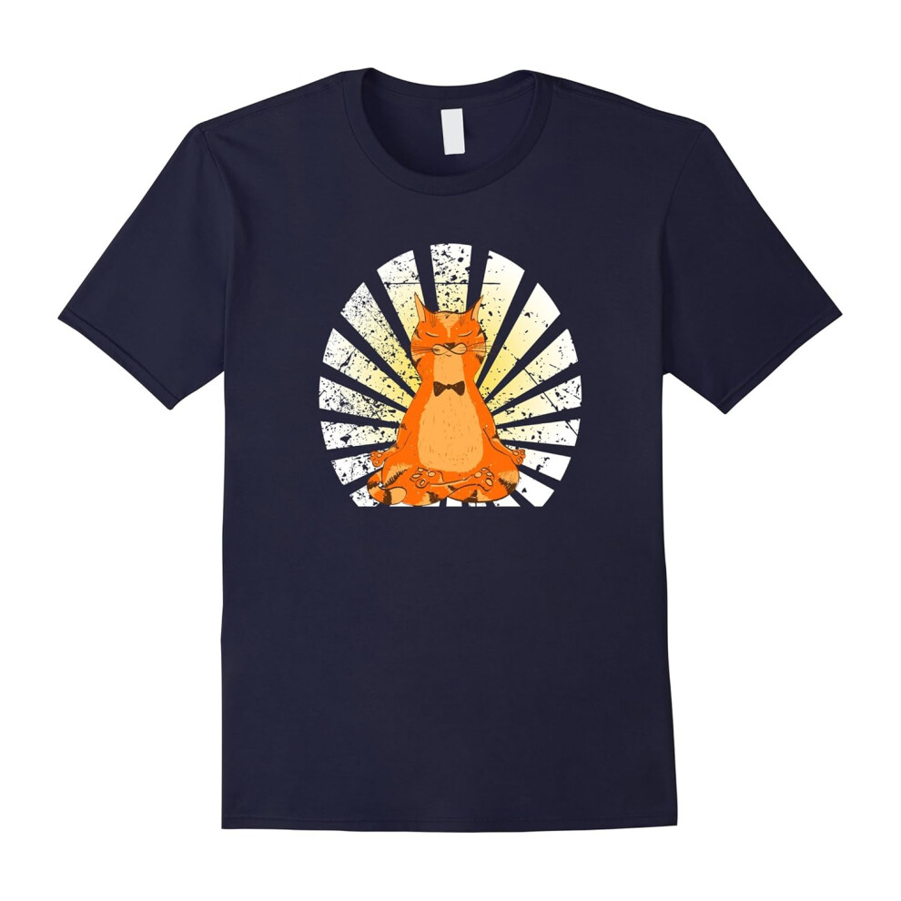 (S) Zen Meditation Yoga Cat Lover T-shirt-Father's Day