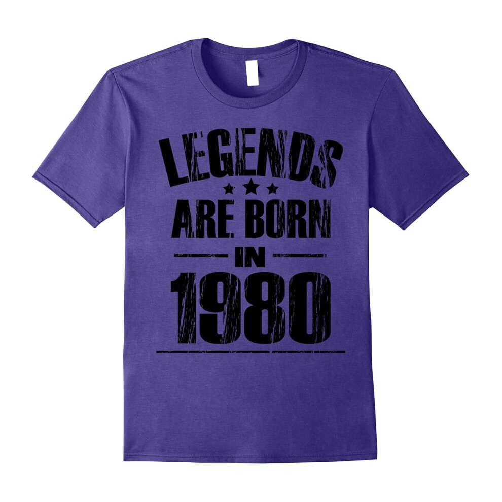 (M) 37th Birthday Gifts Tee Funny Legends Are Born In 1980 shirt-Father's Day