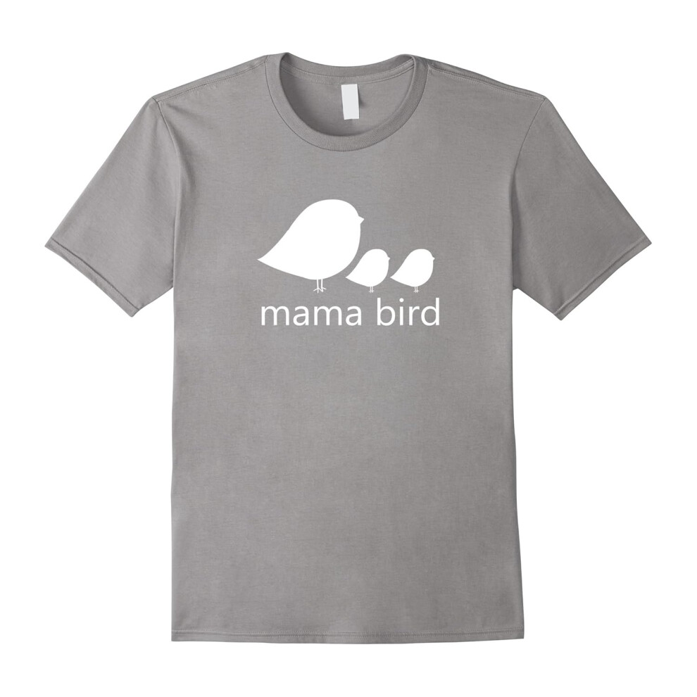 (L) Mama Bird Baby Bird Shirt Retro Mothers Day Family Shirts-Father's Day