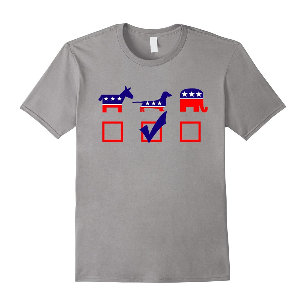 (S) Vote Dachshund For President T-shirt Cool Dog Lover Shirt-Father's Day