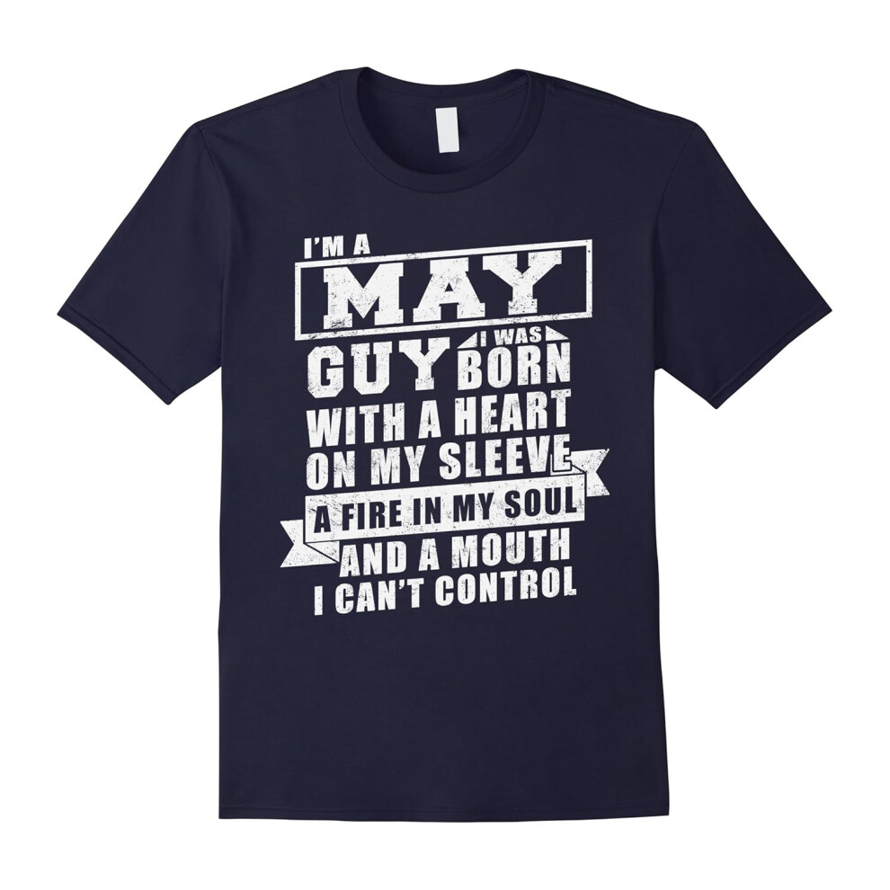 (XXXL) I Am A May Guy T-shirt Born In May Gifts-Father's Day