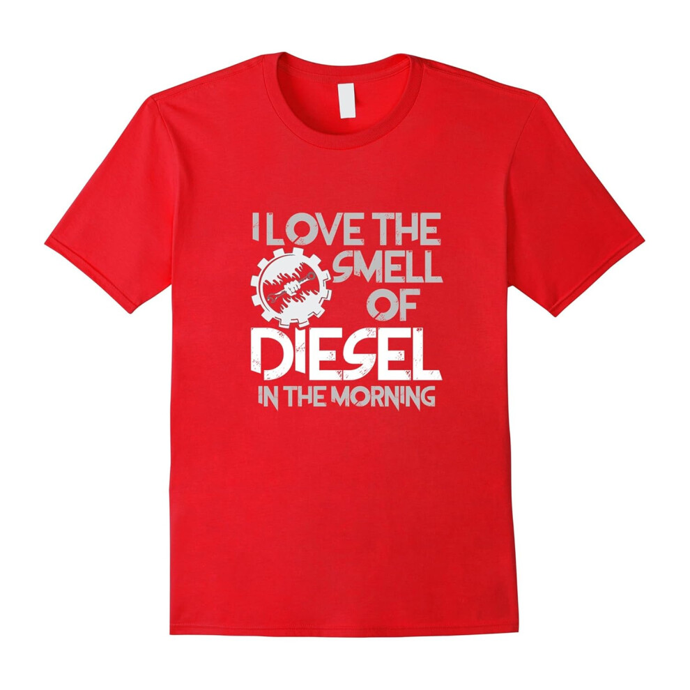 (S) I Love The Smell Of Diesel In The Morning Trucking T-shir-Father's Day