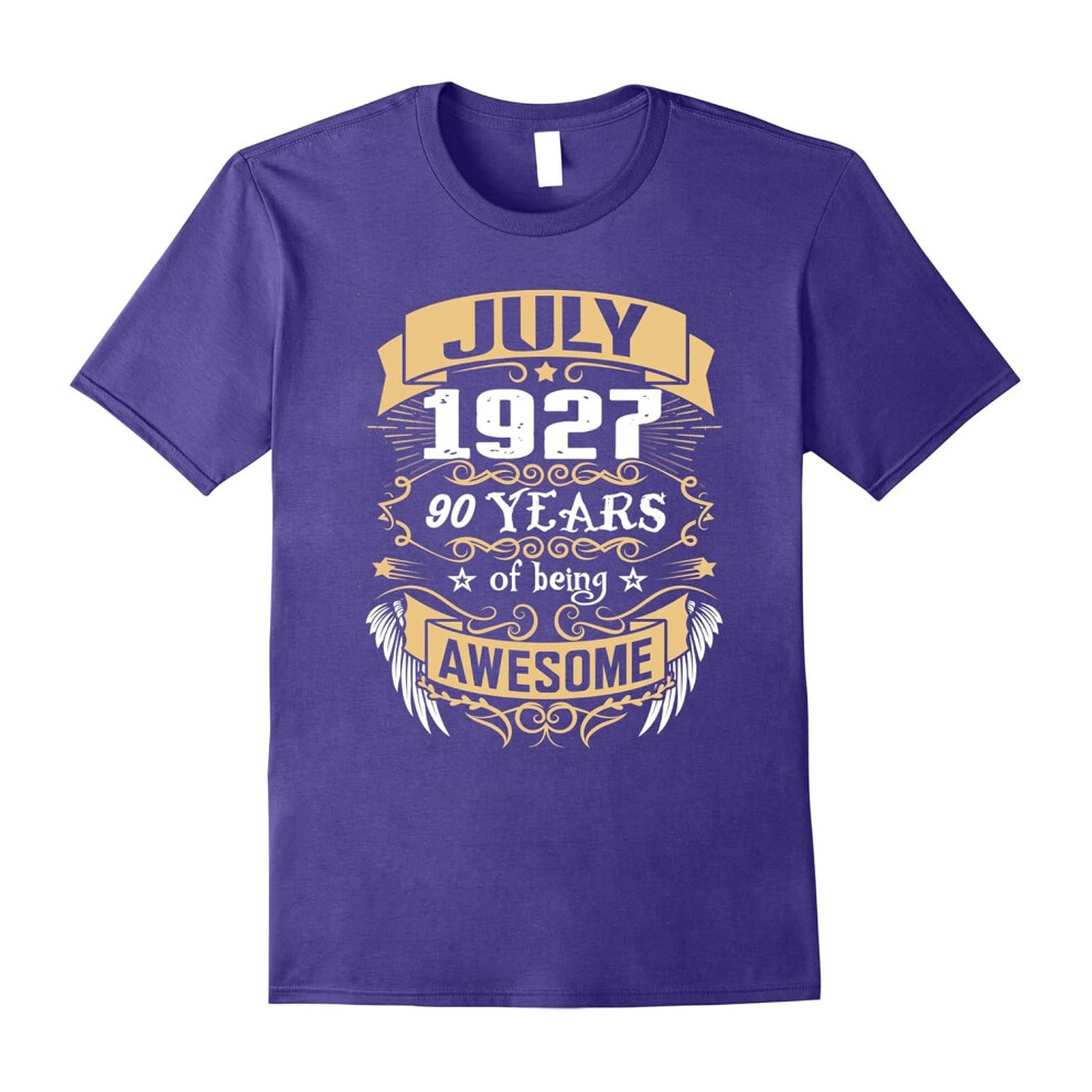 (XXL) July 1927 â 90th Birthday Gifts Funny Shirt-Father's Day