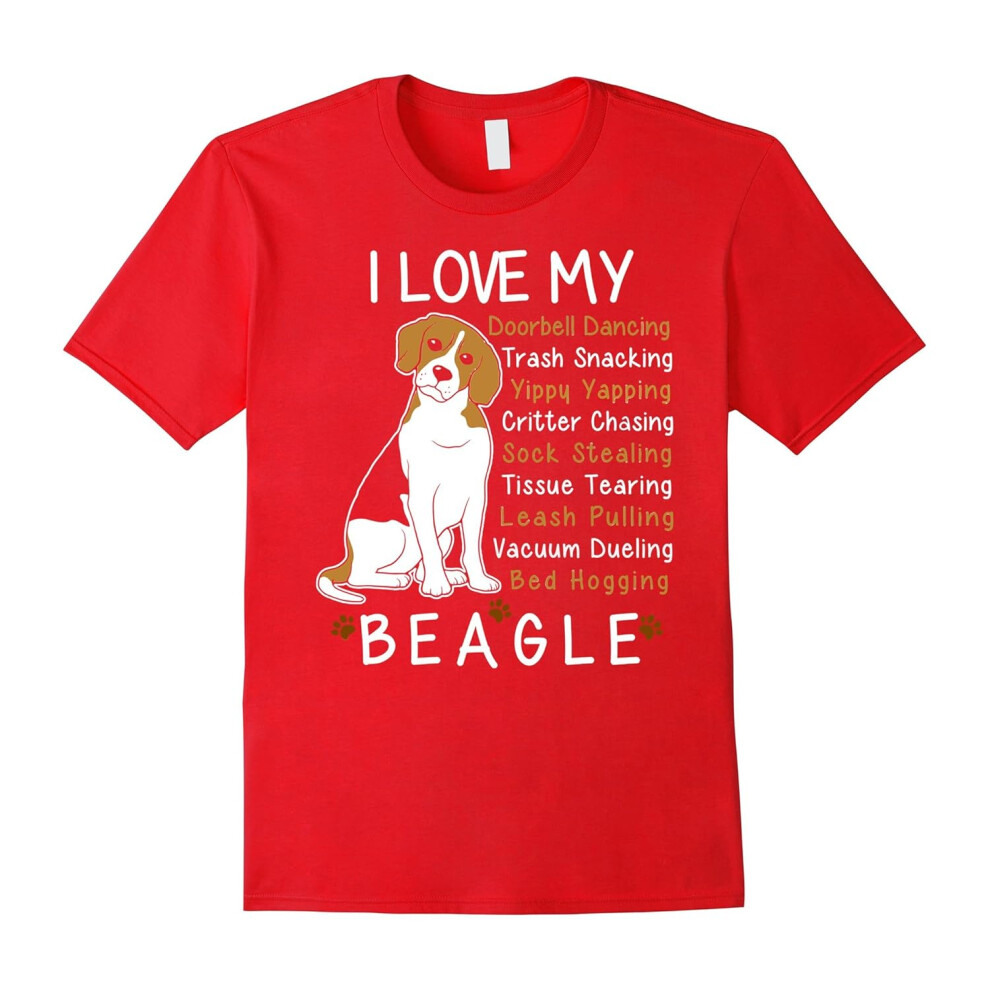 (XL) Beagle T-shirt , I love my Beagle-Father's Day