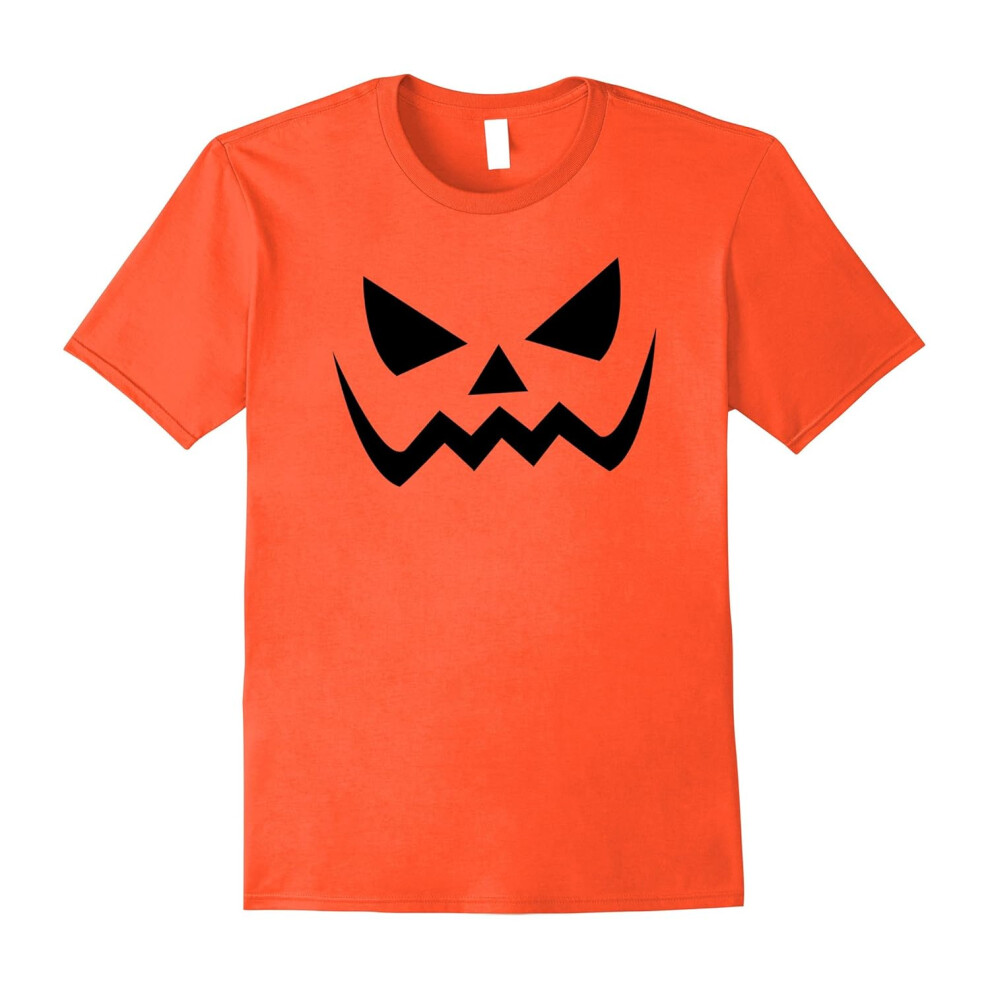 (XL) Scary Pumpkin Face Matching Family Halloween T-Shirt-Father's Day