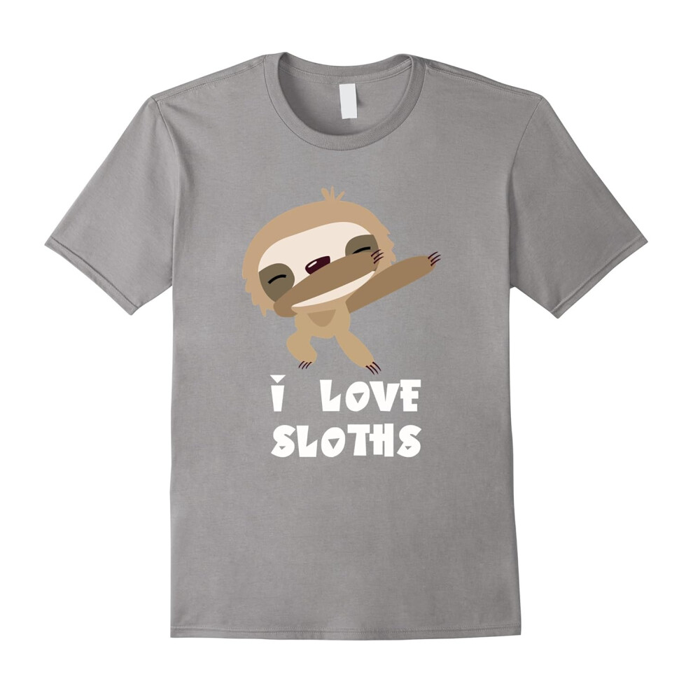 (M) Dabbing Sloth Shirt â Funny I Love Sloths Dab T-Shirt-Father's Day