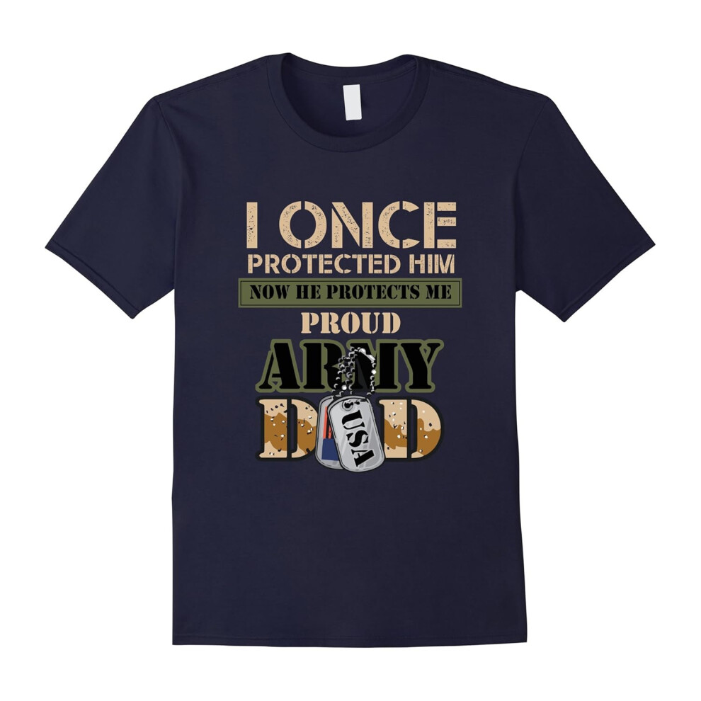 (XXL) Men's Proud Army Dad of his Military Son T-Shirt-Father's Day