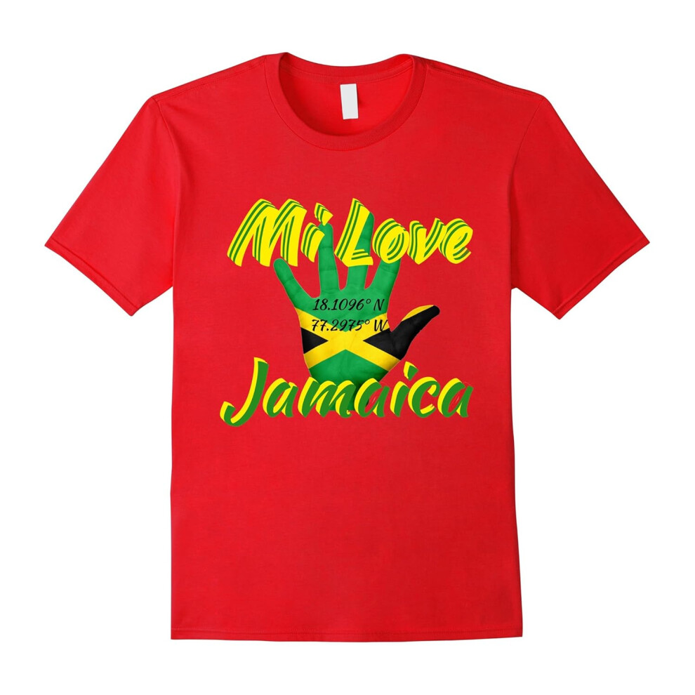 (XXXL) Bold Mi Love Jamaica Print-Father's Day