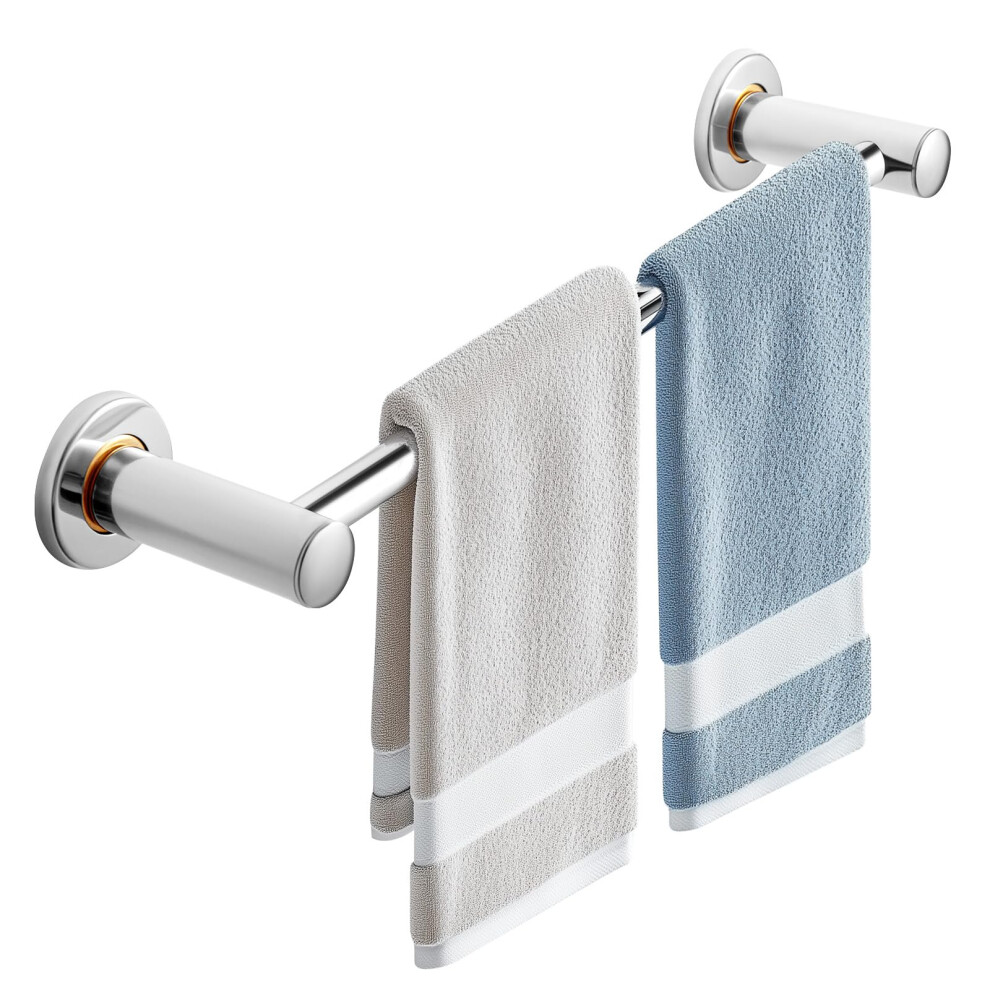 40cm Single Double Towel Rail Rack Holder Wall Mounted Bathroom
