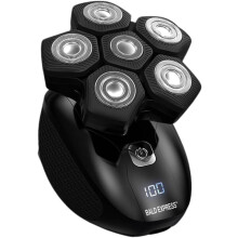 (Solid) Electric Shavers for Bald Men - Bald Brothers - 5 in 1 Men's Cordless Grooming Kit | Electric Shavers for Bald Men | USB Rechargeable