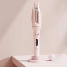 (Pink, AU) Negative Ions Automatic Hair Curler 28mm Electric Ceramic Hair Stick Rotating Curl Waves Anti-Tangle Curling Iron Styler