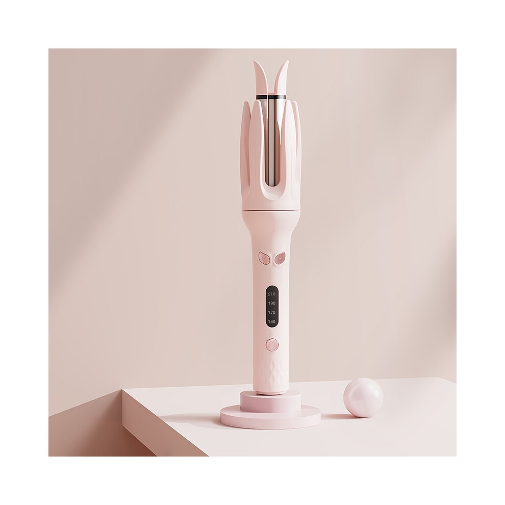 Pink (, Us) Negative Ions Automatic Hair Curler 28Mm Electric Ceramic Hair Stick Rotating Curl Waves Anti-Tangle Curling Iron Styler