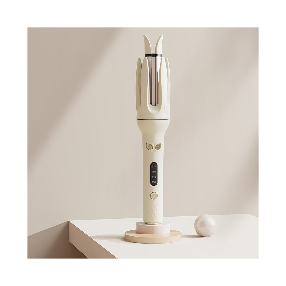 Yellow (, Eu) Negative Ions Automatic Hair Curler 28Mm Electric Ceramic Hair Stick Rotating Curl Waves Anti-Tangle Curling Iron Styler