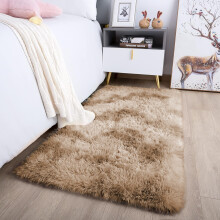 (60 cm x 220 cm (2ft x 7ft 7")_Runner Rug, Tye Dye Beige) Non Slip Shaggy Large Rugs Living Room Bedroom Carpets Area Rug