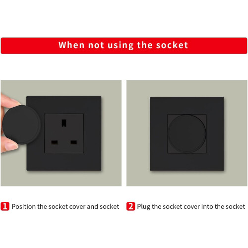 5Pcs Plug Socket Covers UK, Child Safety Plug Socket Sovers Baby UK, Socket Protectors for Sockets UK 2