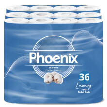 Phoenix Soft Quilted 3 Ply 36 Rolls Unscented