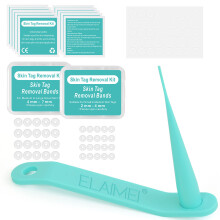 (green) Skin Tag Entferner Kit Skintags Maulwurf Warze Entfernung 20 Stck Gummibnder