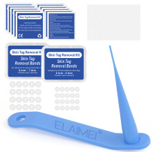 (blue) Skin Tag Entferner Kit Skintags Maulwurf Warze Entfernung 20 Stck Gummibnder